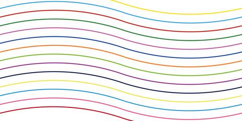 Modern abstract background with wavy lines. Digital future technology concept. vector illustration. Rainbow Colored Pattern with Abstract Curve Lines. Vector Spiral Lines with Gradient.