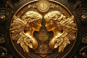 Gemini Zodiac Sign Emblem The Twins
