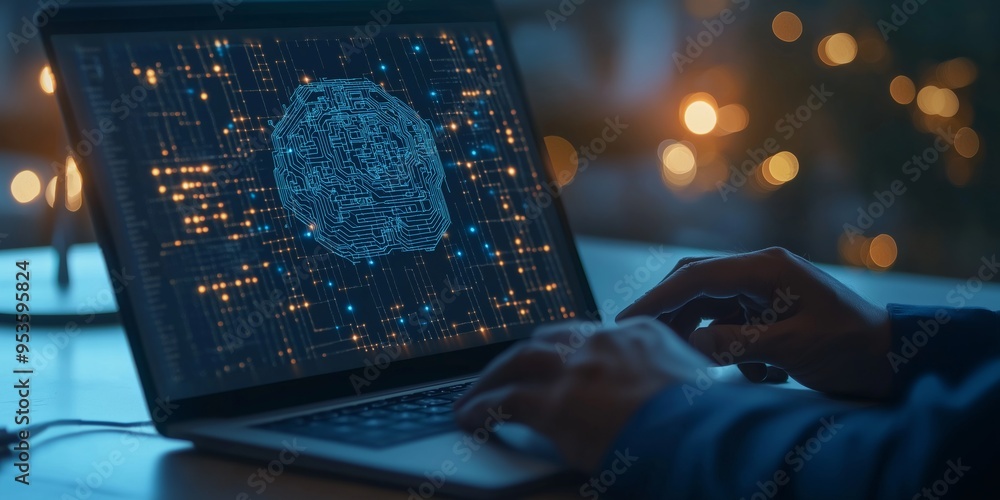 Aufkleber Introducing an Innovative Tech Workspace designed specifically with advanced Data Visualization tools that provide invaluable Business Insights to improve decisionmaking and drive growth effectively