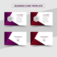 Clean, innovative and modern business card template. 