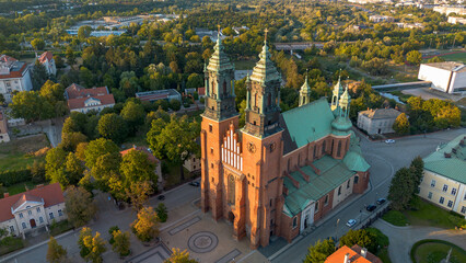 Poznań Cathedral aerial view, Poland © Patryk Michalski