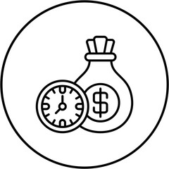 Time Is Money Icon