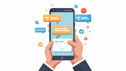 text message on phone screen