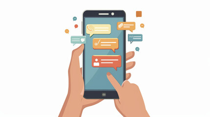 text message on phone screen