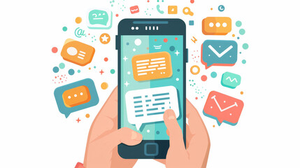 text message on phone screen