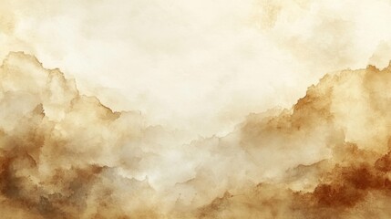 Abstract Watercolor Cloudy Sky Generative AI