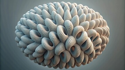 3d composition of bizarre patterns in nature natural template