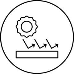 Specular reflection Icon