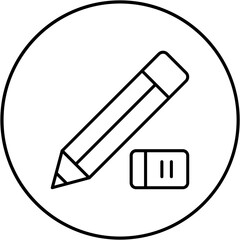 Pencil and eraser Icon