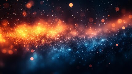 Fototapeta premium Vibrant Cosmic Abstract Background Generative AI