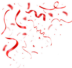 red confetti	