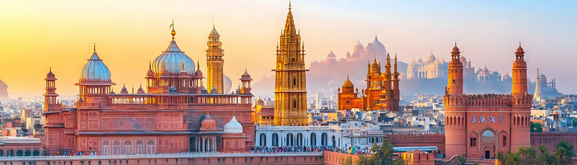 Obraz premium Majestic Architecture of India s Red Fort