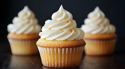 Delicious Vanilla Cupcakes with Creamy Frosting