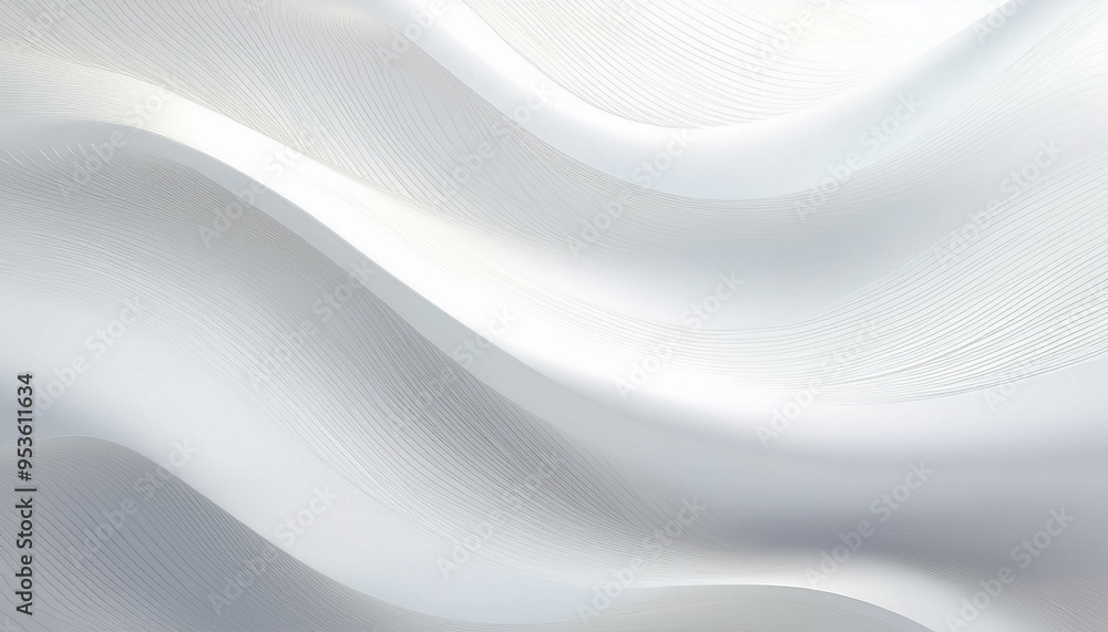 Poster a clean and modern white background with abstract wavy lines. perfect for graphic design projects or