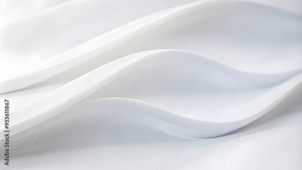 Poster a clean and modern white background with abstract wavy lines. perfect for graphic design projects or