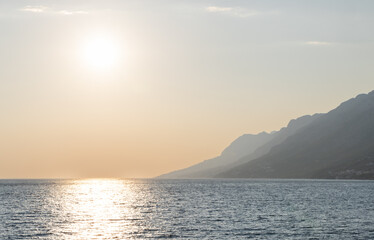 Brela, Croatia at the golden hour