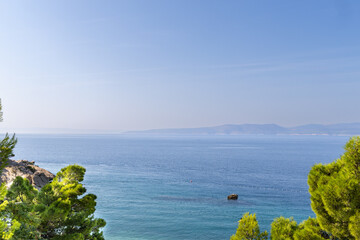 Brela in Croatia at the golden hour