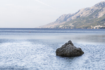 Brela in Croatia at the golden hour