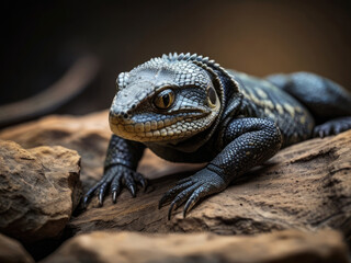 Fototapeta premium A chameleon with sunglasses 
