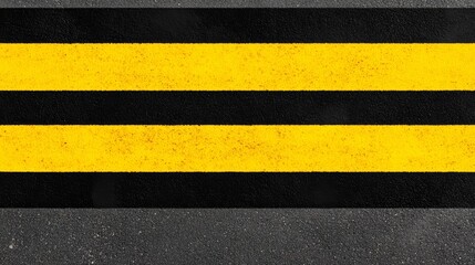 Clean minimalistic design bright bold pedestrian crossing sign white zebra stripes black asphalt background simple effective visual yellow black color palette