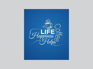 Typography of coffee time with retro style for the sticker in cafe or coffee mug label design