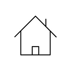 Hostel icon vector. Home illustration sign. House symbol or logo.