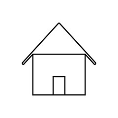 Hostel icon vector. Home illustration sign. House symbol or logo.