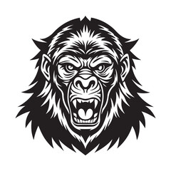 Obraz premium Find the Best Apes Silhouette Vector Illustrations Online.