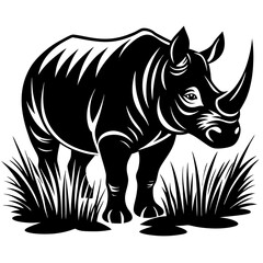 Fototapeta premium rhino illustration