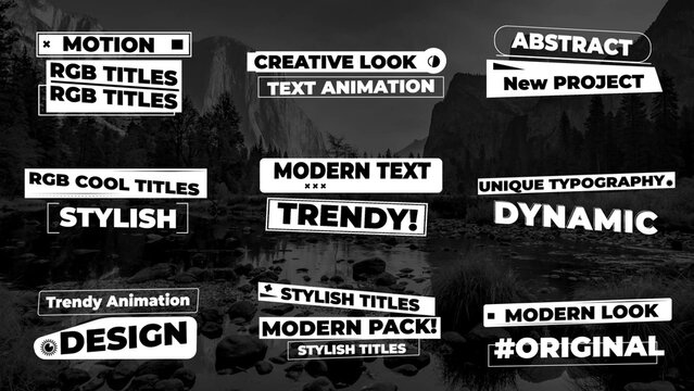 Trendy RGB Titles