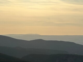 sunrise in the mountains