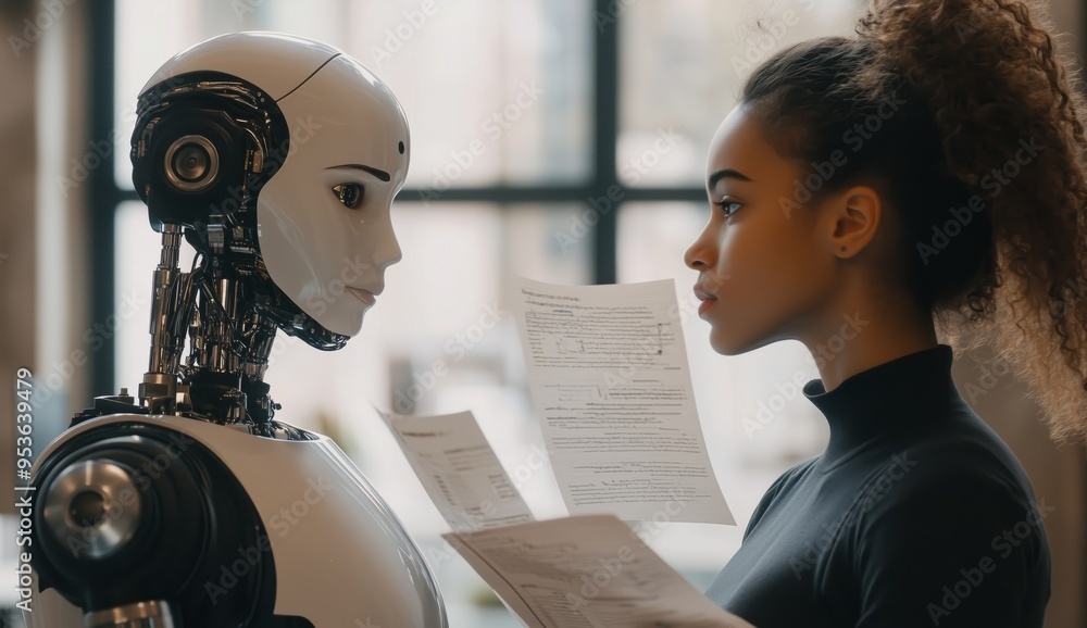 Leinwandbilder exploring humanrobot collaboration in businesses aims to enhance efficiency and productivity through