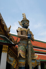 demon in the temple of Bangkok, Thailand