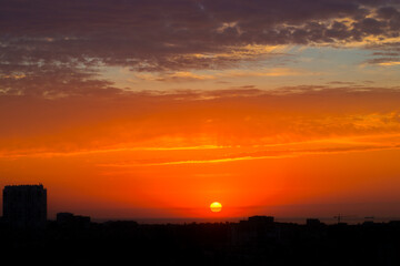 Sun had Barely Appeared over the City Rooftops