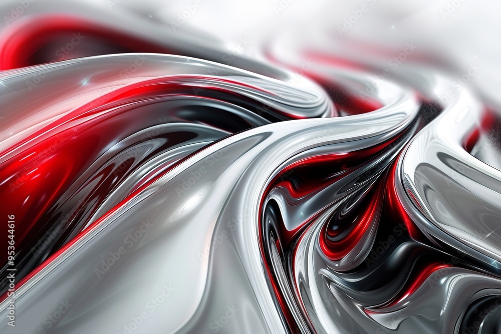 Fototapete create a sleek and contemporary abstract design with silva. generative ai