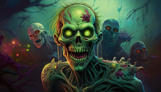 scary halloween zombie