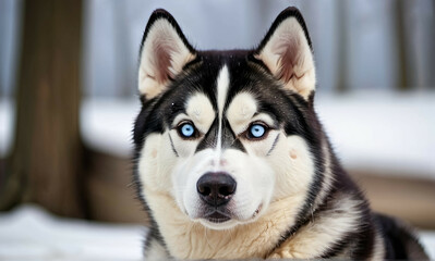 Obraz premium Siberian Husky dog