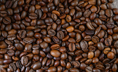 Ingredients for making coffee flat lay