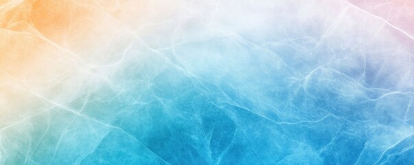 Obraz premium blue and orange gradient water color painting in grainy texture background