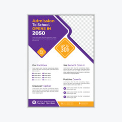 School admission flyer and poster design