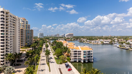 Naples Florida daytime aerial near Parkshore