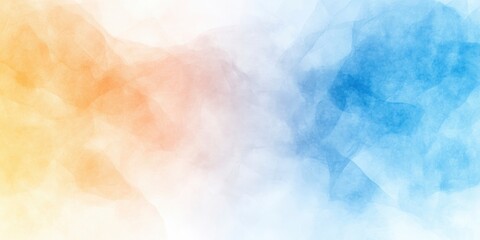 blue and orange gradient water color painting in grainy texture background