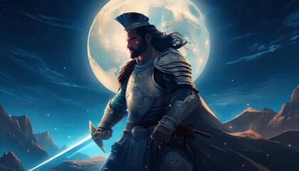 Obraz premium knight with sword