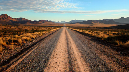 Naklejka premium road in the desert