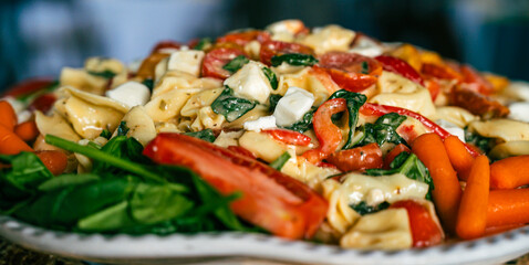 Caprese tortellini salad