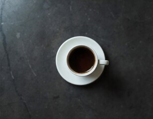 cup of coffee on the table