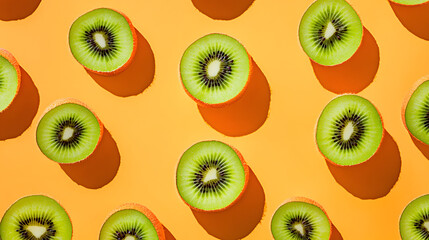 Fototapeta premium seamless pattern with kiwi