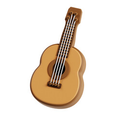 Obraz premium guitar 3d icon