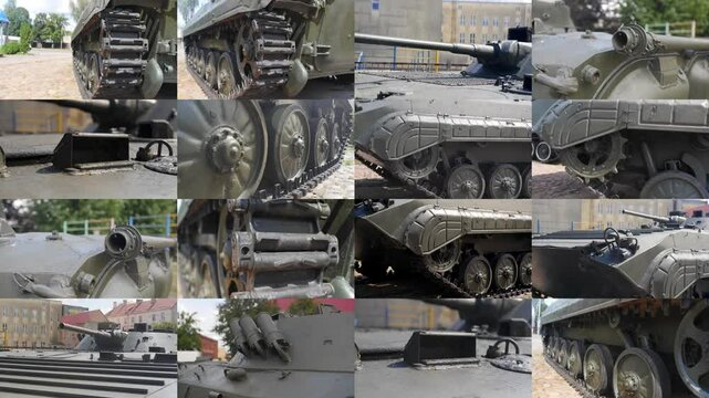 Soviet armored vehicle, elements in one shot