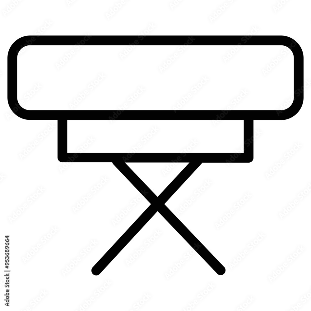 Canvas Prints desk furniture table line icon